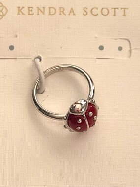 Kendra Scott Silver Ladybug Ring